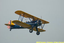 Steerman biplane