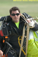 carrying back the parachute