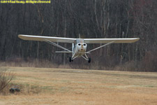 landing on the turf runway